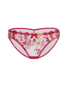 Zuri Full Brief Fuchsia/Red/Gold | Agent Provocateur