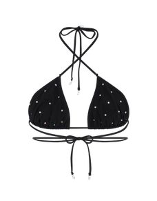 Isameya Bikini Top Black/Iridescent | Agent Provocateur
