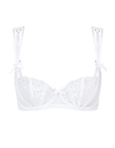Rosia Balconette Underwired Bra White | Agent Provocateur