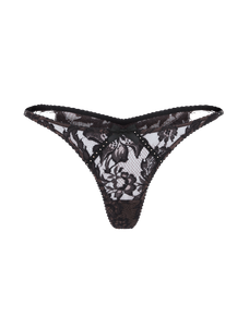 Temptressa Thong Mink/Black | Agent Provocateur