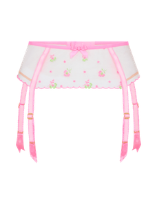 Willowe Suspender Pink/Green | Agent Provocateur
