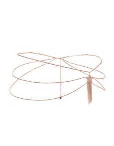 Dustie Belly Chain Rose Gold/Crystal | Agent Provocateur