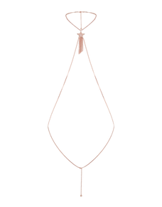Dustie Body Chain Rose Gold/Crystal | Agent Provocateur