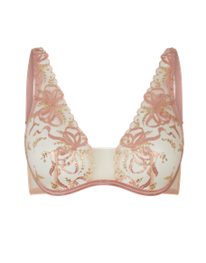 Svanna Plunge Underwired Bra Sand | Agent Provocateur