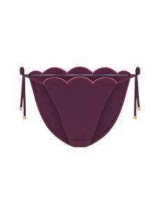 Lorna Tie Side Bikini Bottom Plum | Agent Provocateur