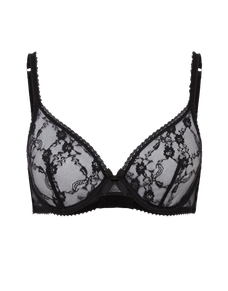 Laily Plunge Underwired Bra Black | Agent Provocateur