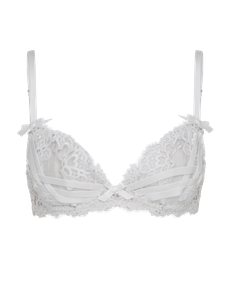 Dioni Plunge Underwired Bra White | Agent Provocateur