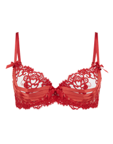 Dioni Plunge Underwired Bra Red | Agent Provocateur