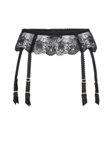 Astria Suspender Metallic Black | Agent Provocateur