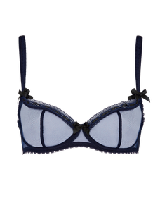 Claira Plunge Underwired Bra Navy/Black | Agent Provocateur