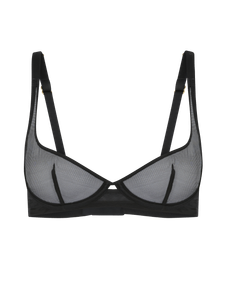 Lucky Demi Cup Plunge Underwired Bra Black | Agent Provocateur