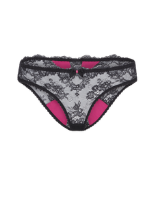 Maddy Full Brief Black/Pink | Agent Provocateur