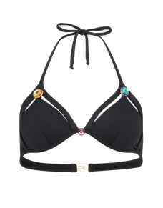 Jema Bikini Top Black/Multi | Agent Provocateur