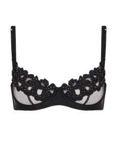 Angelinna Demi Cup Underwired Bra Black | Agent Provocateur