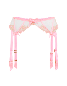 Tessy Suspender Pink/Sand | Agent Provocateur