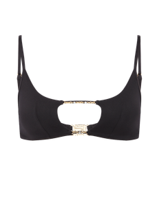 Christiana Bikini Top Black/Gold | Agent Provocateur