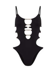 Christiana Swimsuit Black/Gold | Agent Provocateur
