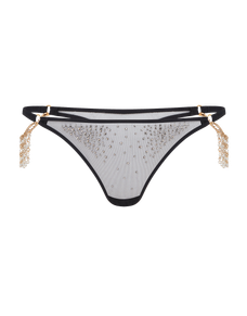 Solar Thong Black/Crystal | Agent Provocateur