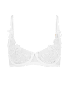 Alysia Balconette Underwired Bra White | Agent Provocateur