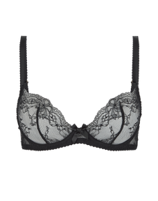 Isedora Plunge Underwired Bra Black | Agent Provocateur