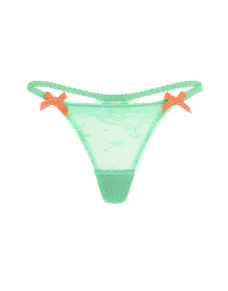 Isedora Thong Green/Neon Orange | Agent Provocateur