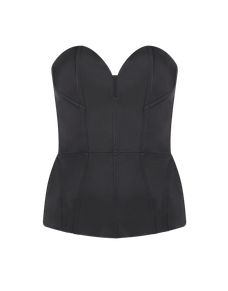 Gena Satin Corset Black Gena Satin | Agent Provocateur