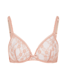 Laily Plunge Underwired Bra Pale Praline | Agent Provocateur