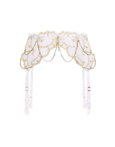 Velvetta Suspender Pearl | Agent Provocateur