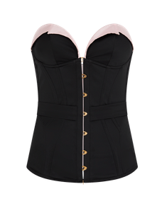 Honie Corset Black/Baby Pink | Agent Provocateur