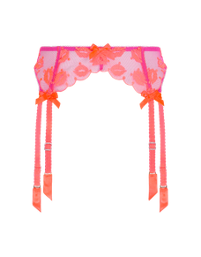 Ottiliee Suspender Magenta/Neon Orange | Agent Provocateur