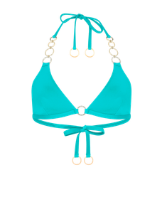 Lustia Bikini Top Turquoise/Gold | Agent Provocateur