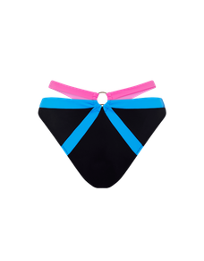Imizia Bikini Bottom Black/Blue/Pink | Agent Provocateur