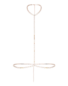Zaylee Body Chain Iridescent/Rose Gold | Agent Provocateur