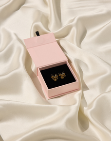 Adley Earrings Gold/Black | Agent Provocateur