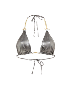 Antronella Bikini Top Silver/Gold | Agent Provocateur