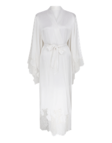 Christi Long Kimono White/White | Agent Provocateur