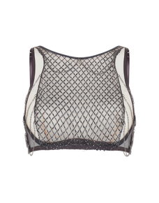 Chrystelle High Neck Underwired Bra Silver/Clear | Agent Provocateur