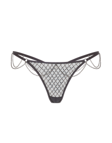 Chrystelle Trixie Thong Silver | Agent Provocateur