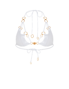 Davine Bikini Top Silver/Gold | Agent Provocateur