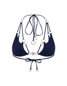 Davine Bikini Top Navy/Silver | Agent Provocateur
