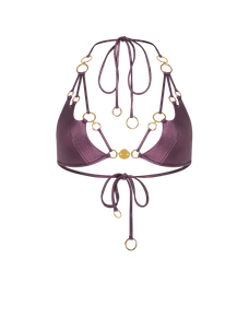 Davine Bikini Top Plum/Gold | Agent Provocateur