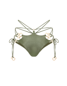 Davine Bikini Brief Green/Gold | Agent Provocateur