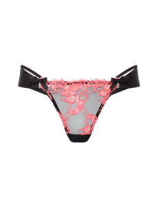 Dioni Thong Black/Neon Pink | Agent Provocateur