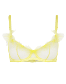 Fawn Plunge Underwired Bra Yellow | Agent Provocateur
