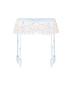 Lindie Suspender Baby Blue/Sand | Agent Provocateur