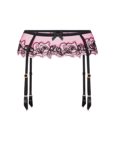 Lindie Suspender  Fuchsia/Black | Agent Provocateur