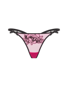 Lindie Trixie Thong Fuchsia/Black | Agent Provocateur