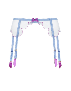 Lorna Suspender Blue/Amethyst | Agent Provocateur
