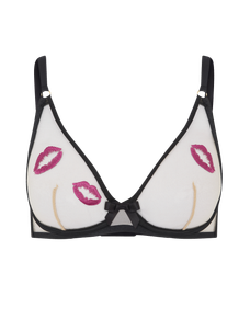 Lotie High Apex Underwired Bra Black | Agent Provocateur