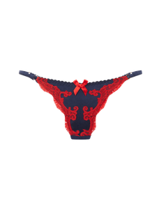 Molly Thong Navy/Red | Agent Provocateur